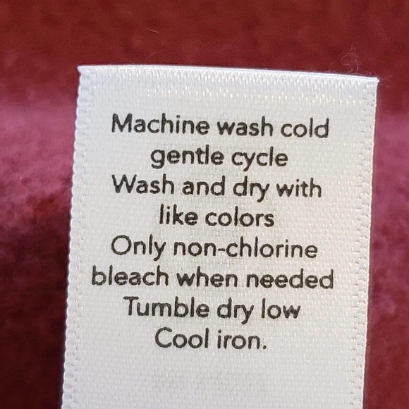 Athleta Women’s 24/7 Sweatshirt Large L Funnel Neck Pullover Red LS Cotton - Picture 10 of 10